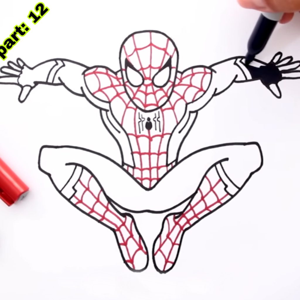 Spider Man Drawing