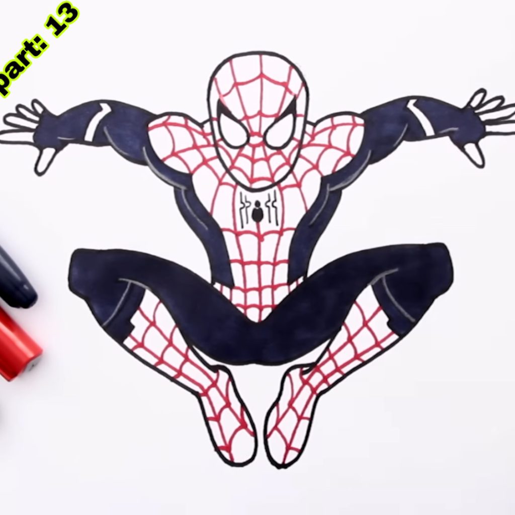 Spider Man Drawing