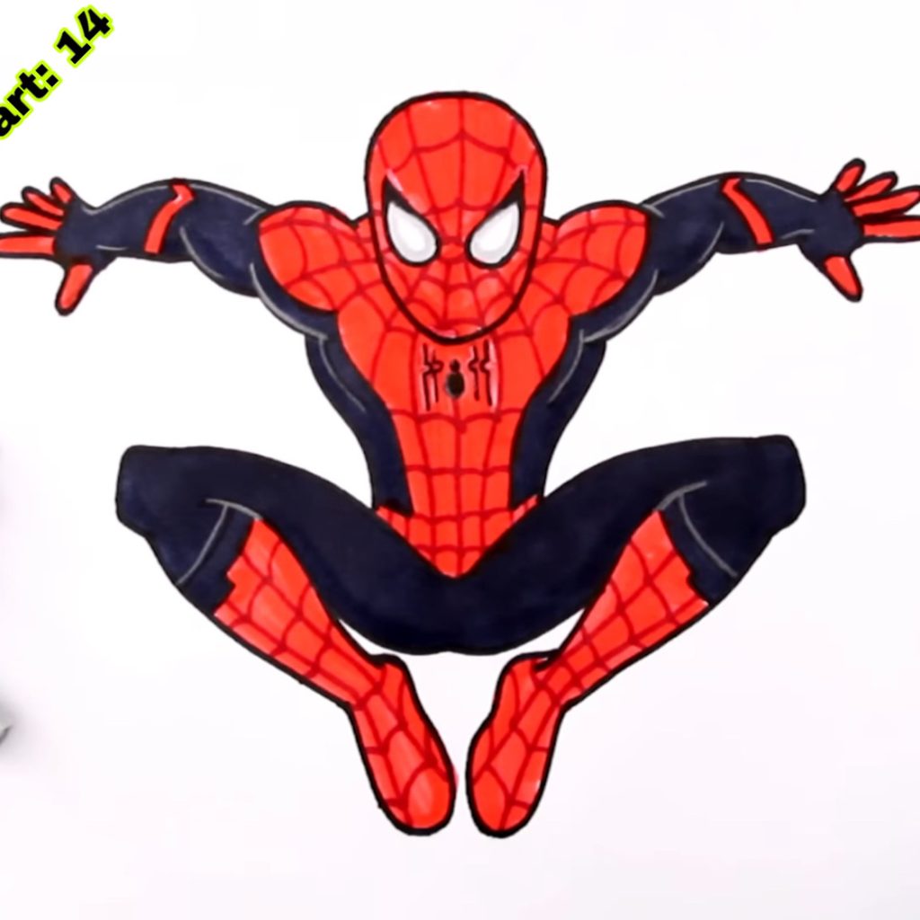 Spider Man Drawing