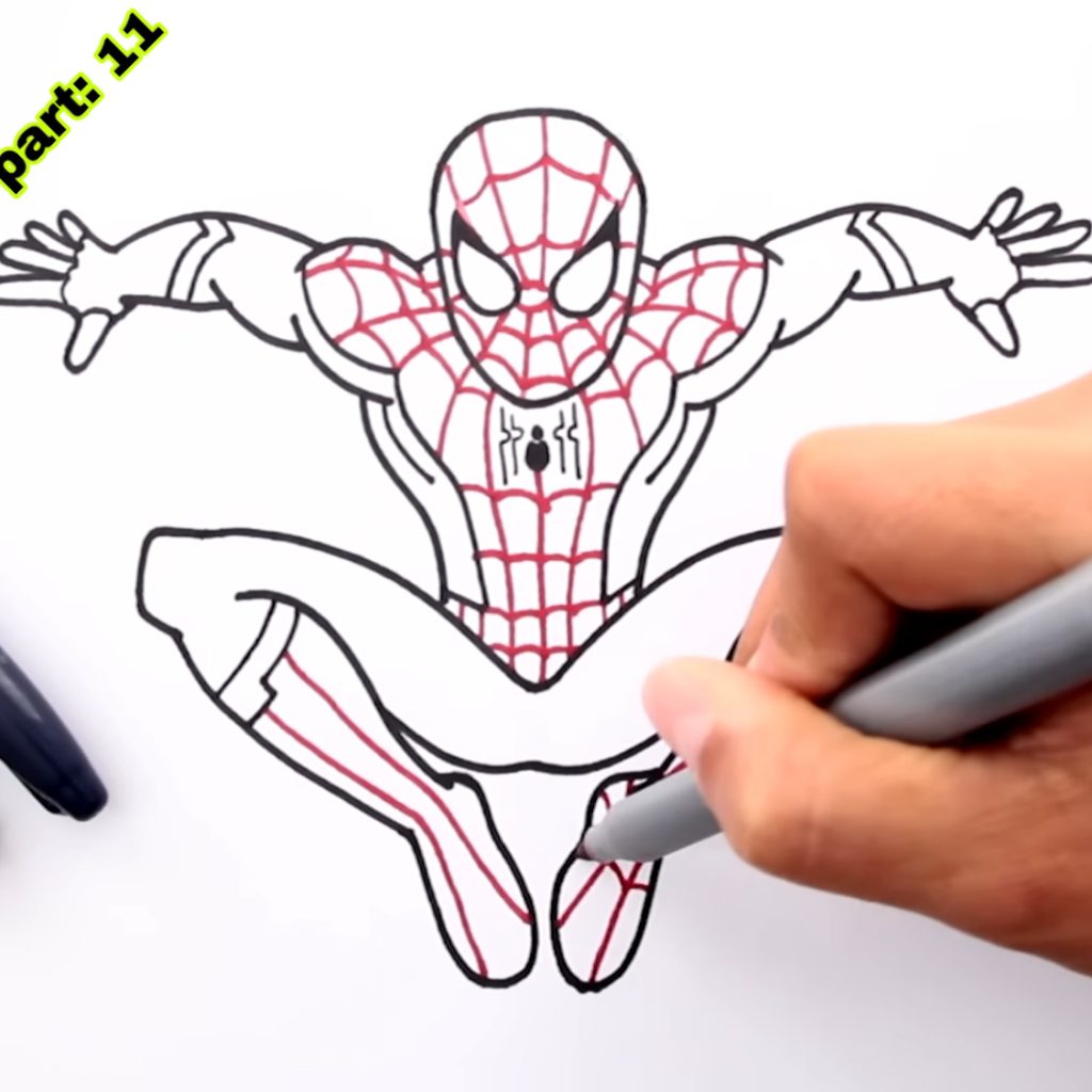 Spider Man Drawing