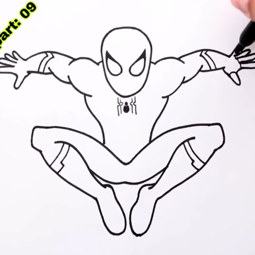 Spider Man Drawing