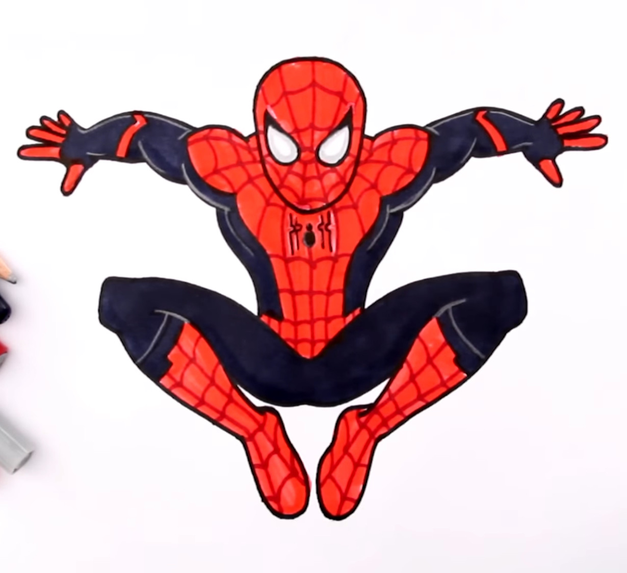 You are currently viewing Exclusive Spider Man Drawing for Kids in Just 5 Steps