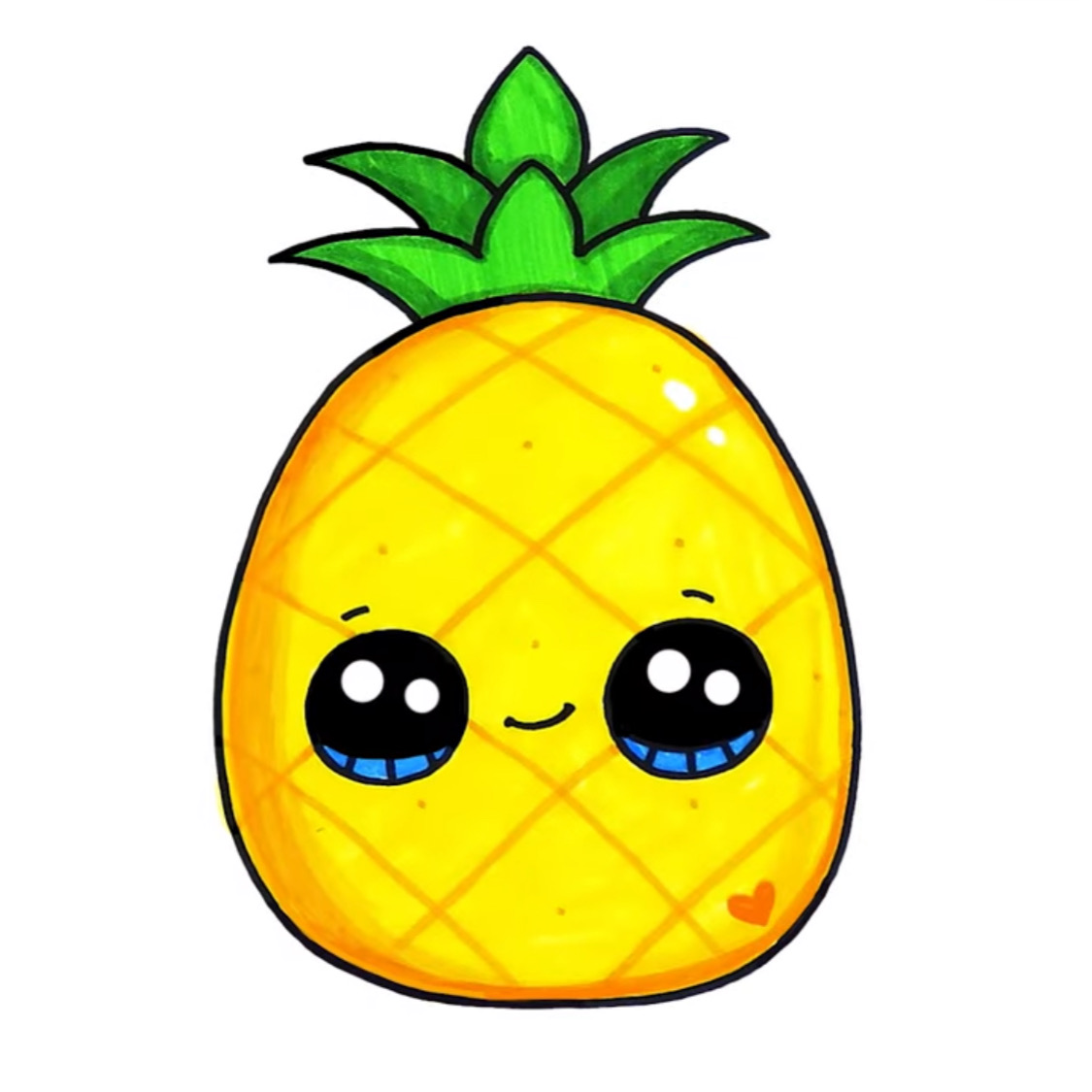 You are currently viewing Beautiful Pineapple Drawing in Just 3 Minutes