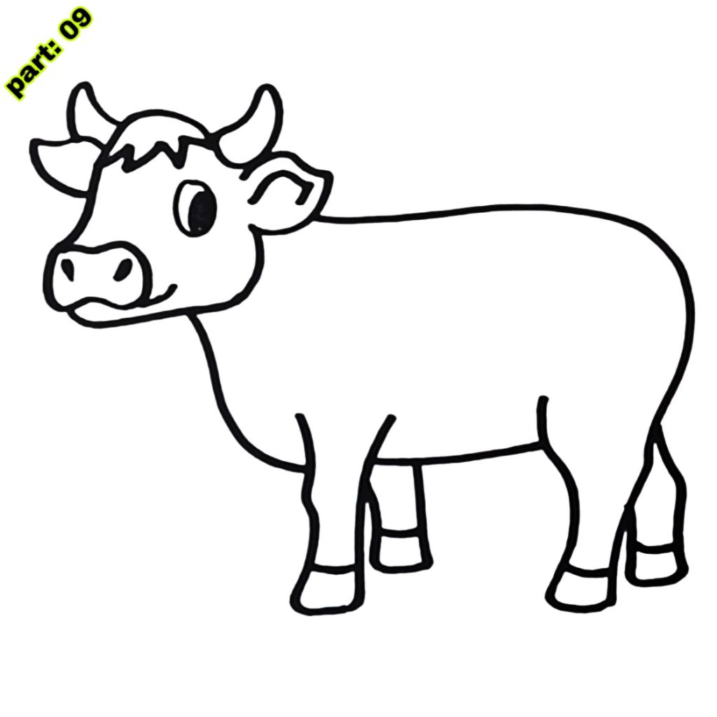 Cow drawing