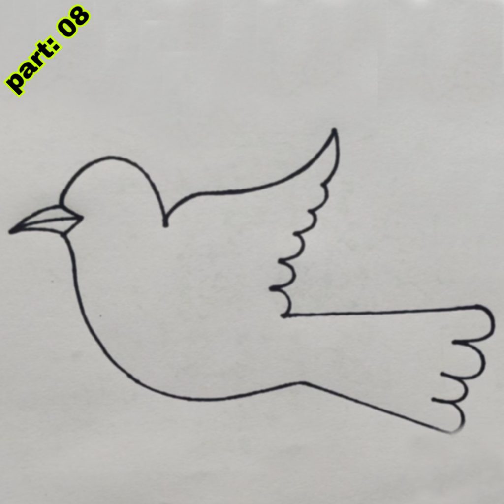 Flying Bird Drawing