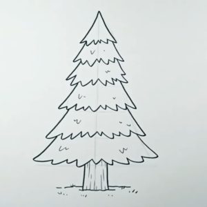 Read more about the article Beautiful Pine Tree Drawing for kids in 2023