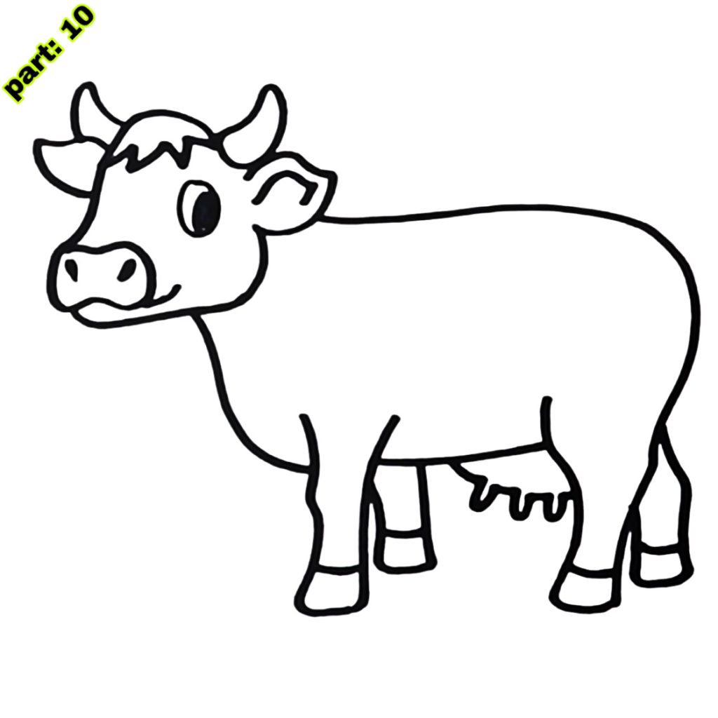 Cow drawing