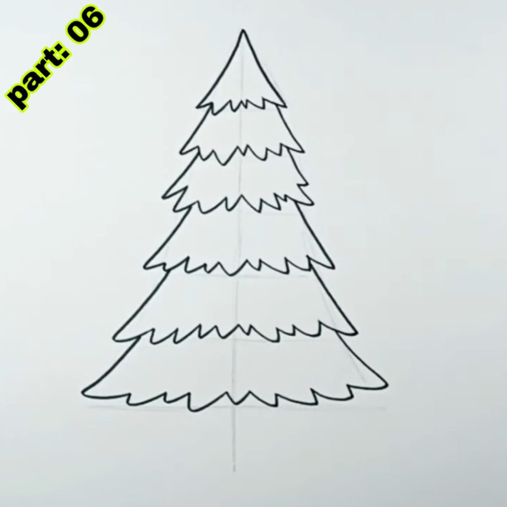 Pine Tree Drawing