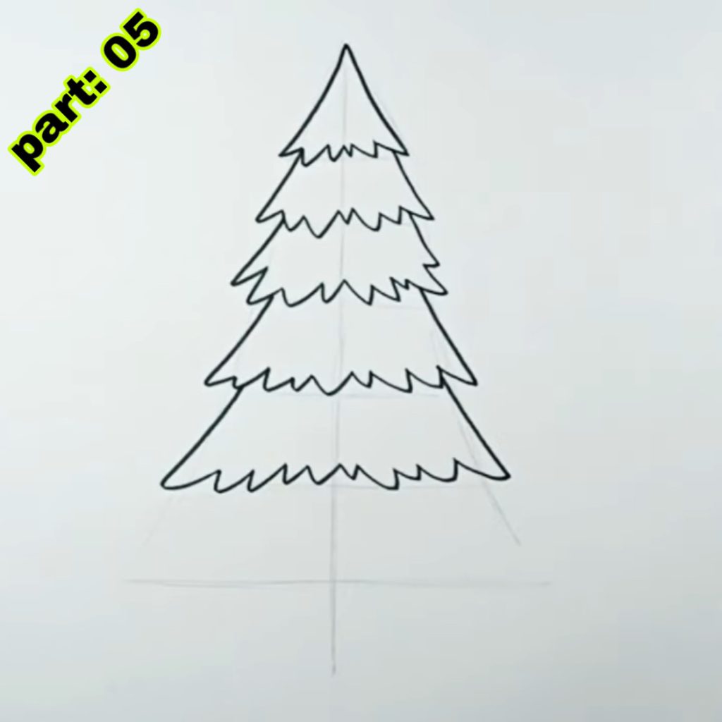 Pine Tree Drawing