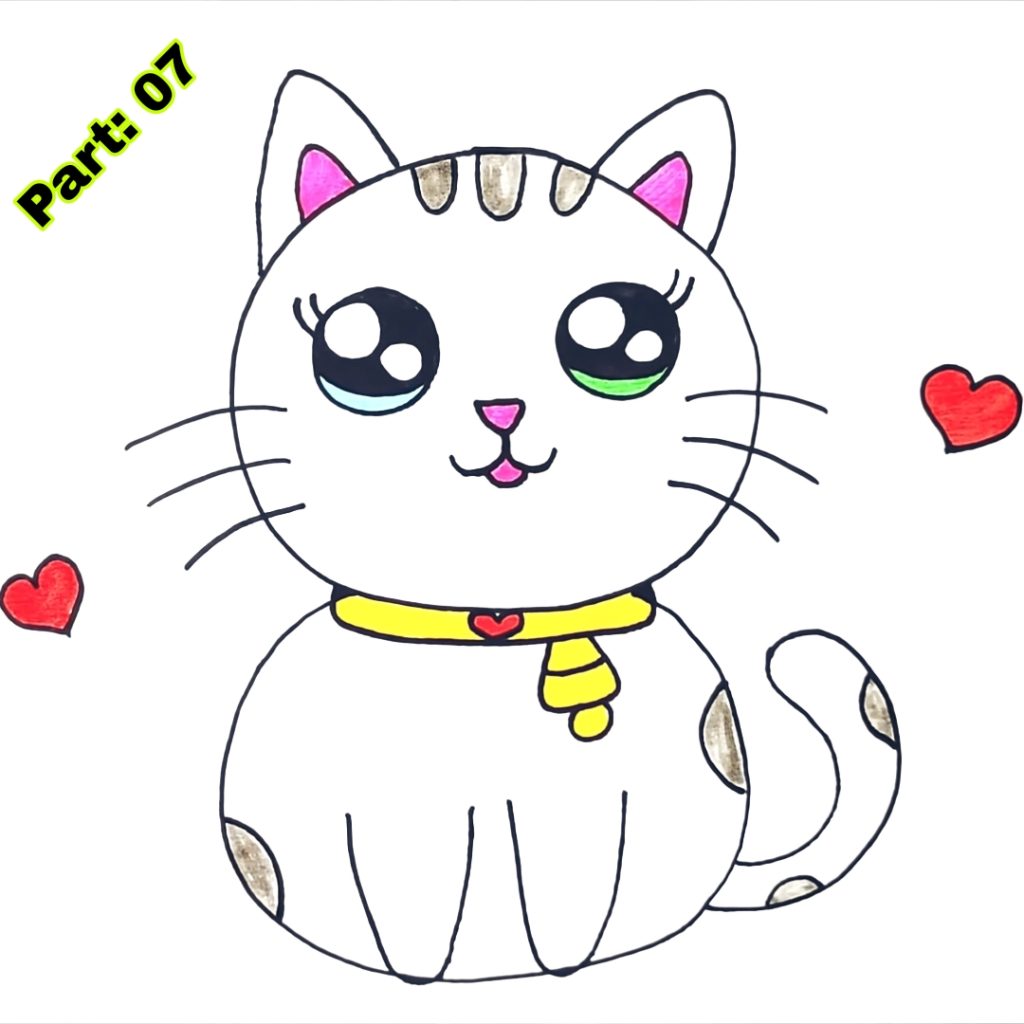 Easy Cat Drawing