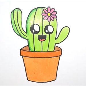 Read more about the article Amazing Cactus Drawing for Kids in 2023