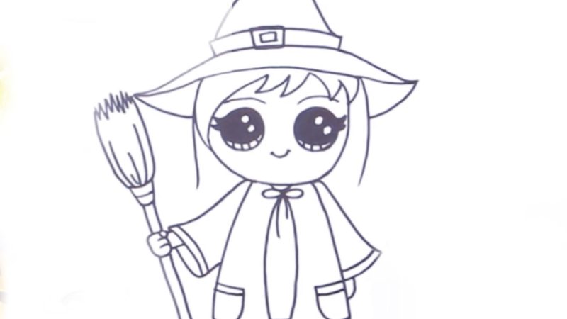 Witch Drawing