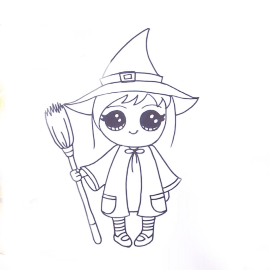 Read more about the article Stunning Witch Drawing for kids in 2 Minutes