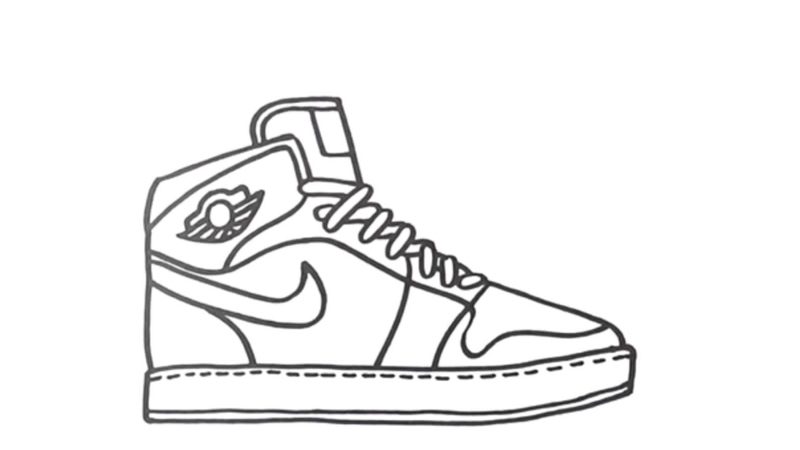 Jordan Shoe Drawing