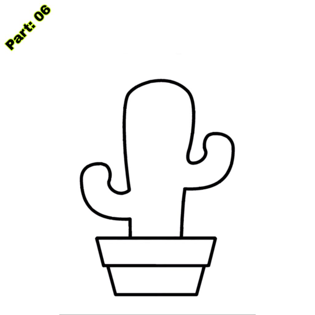 Easy Cactus Drawing