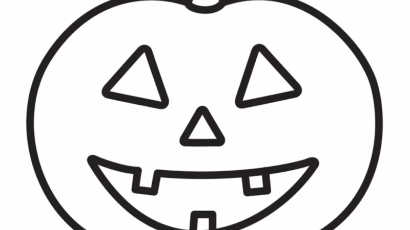 Simple Pumpkin Drawing