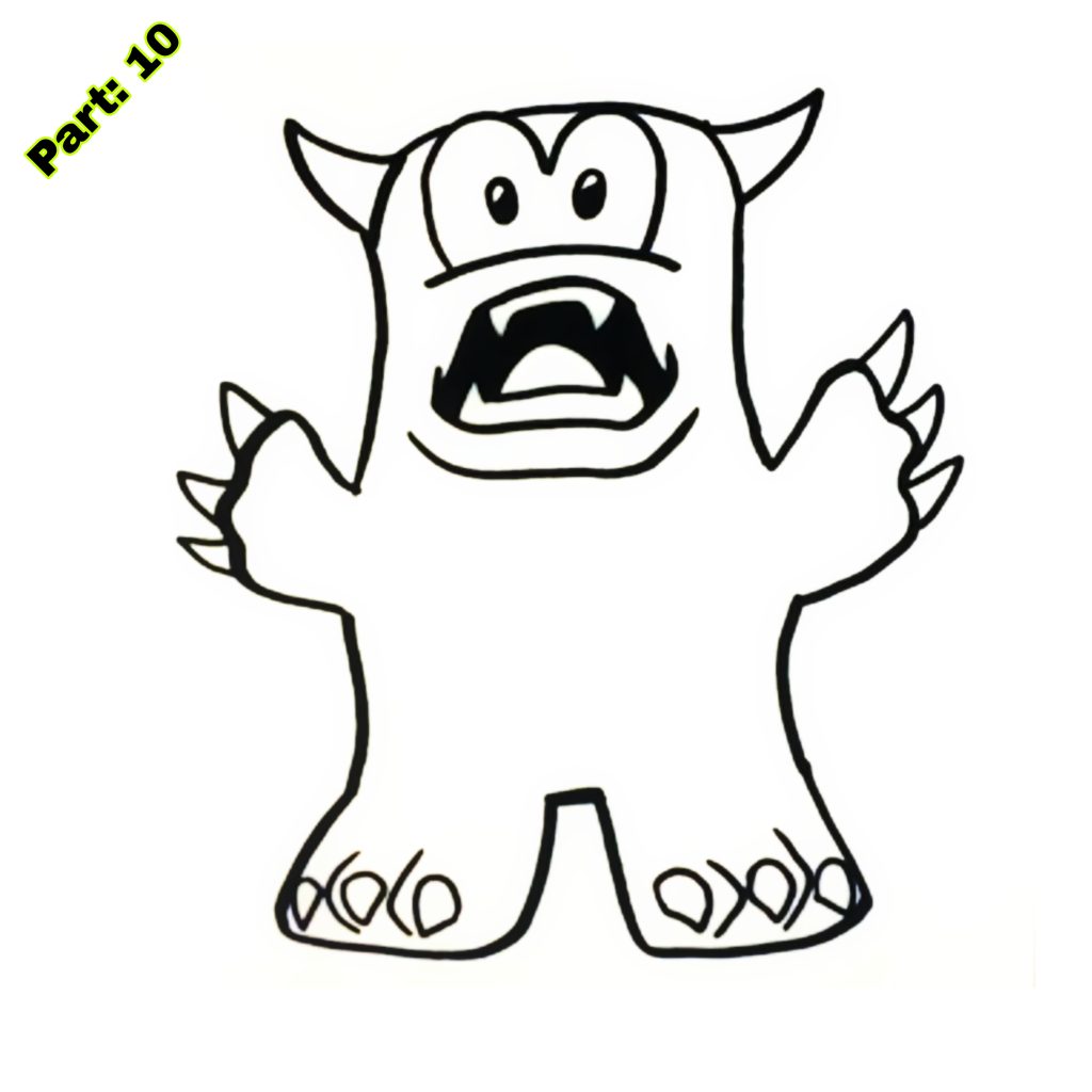 Easy Monster Drawing