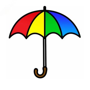 Read more about the article Easy Drawing An Umbrella for Kids in 5X Easier