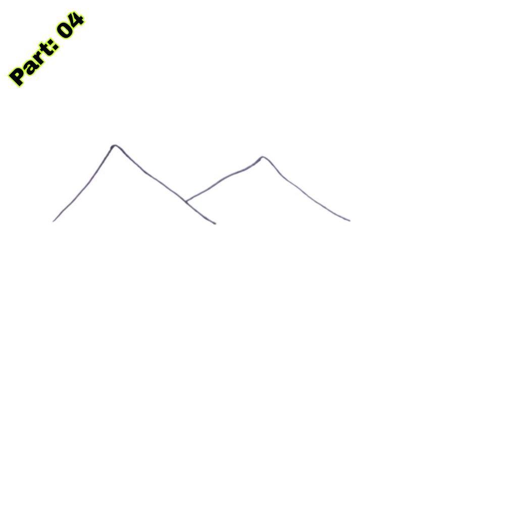 Easy Mountain Drawing