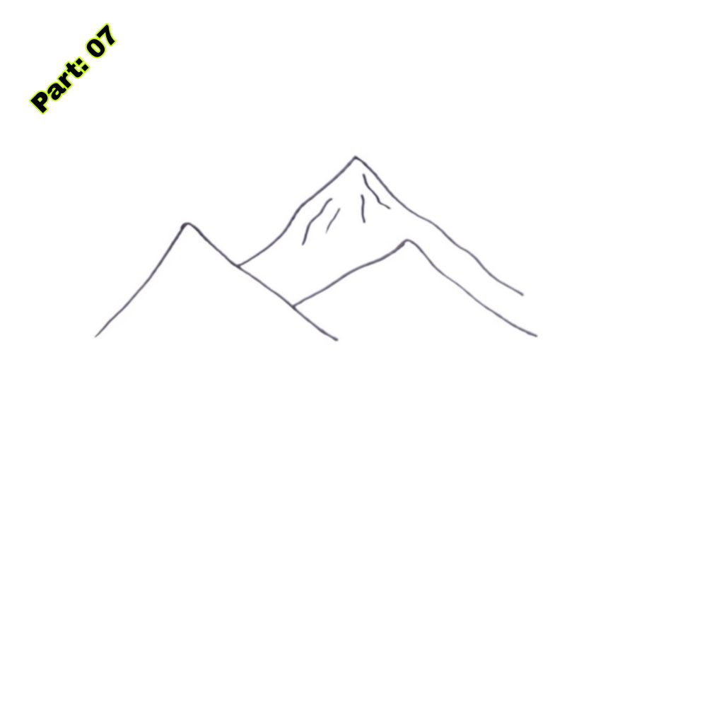 Easy Mountain Drawing