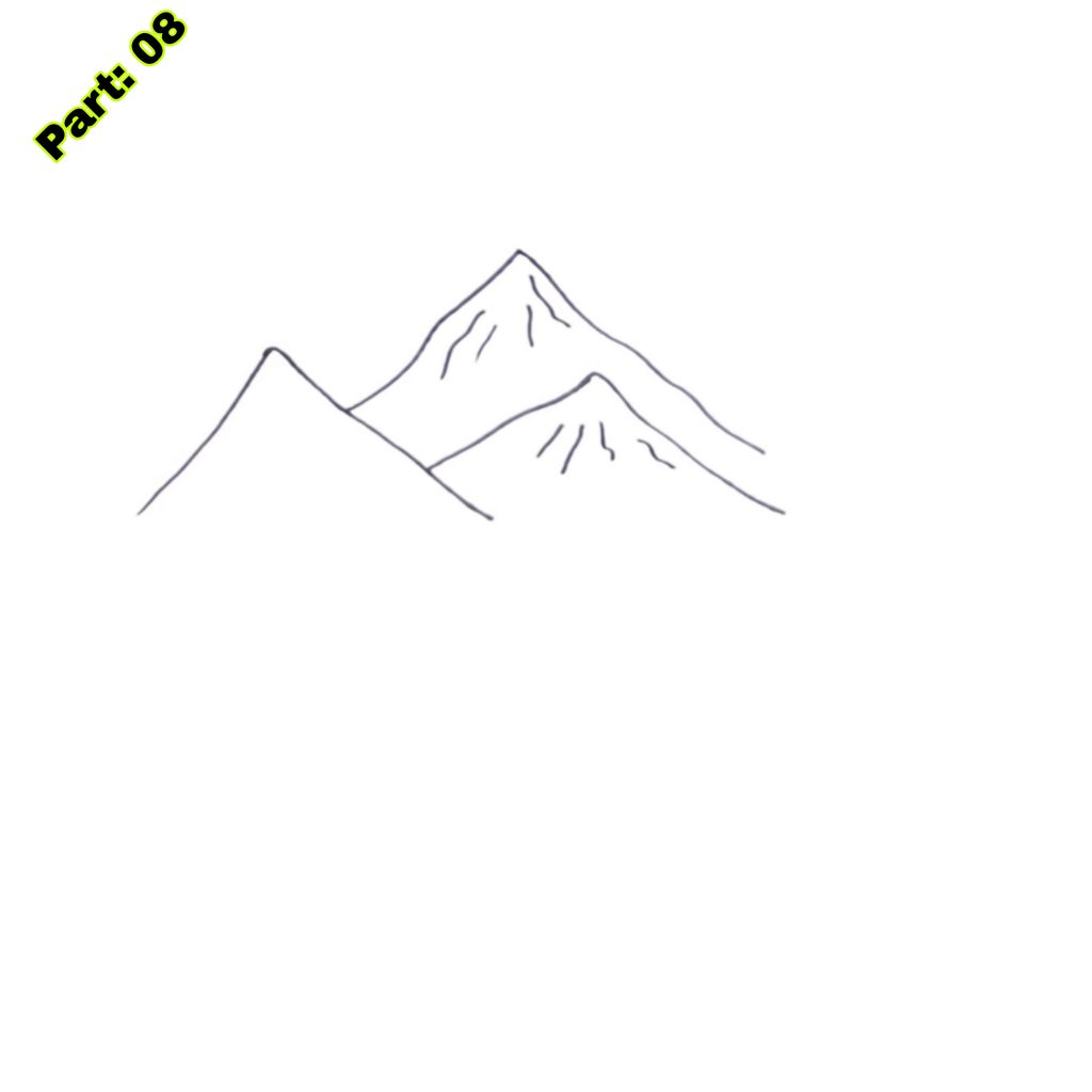 Easy Mountain Drawing