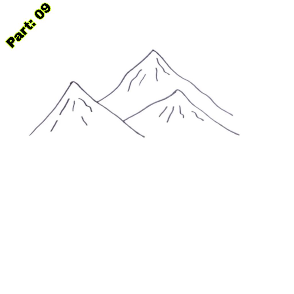 Easy Mountain Drawing