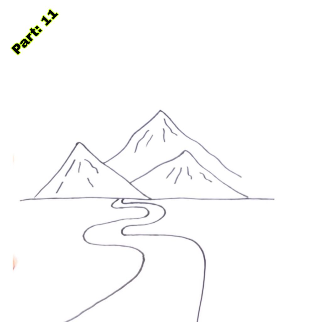 Easy Mountain Drawing