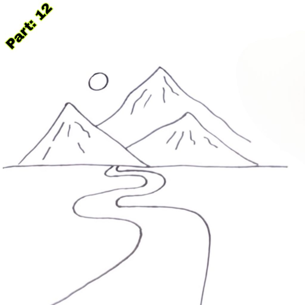 Easy Mountain Drawing