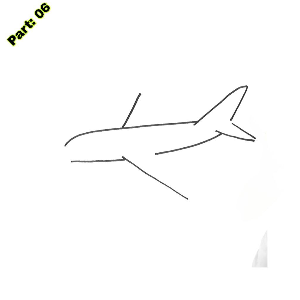 Easy Airplane Drawing