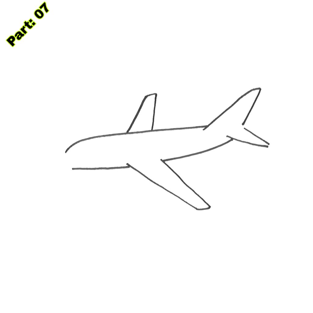 Easy Airplane Drawing