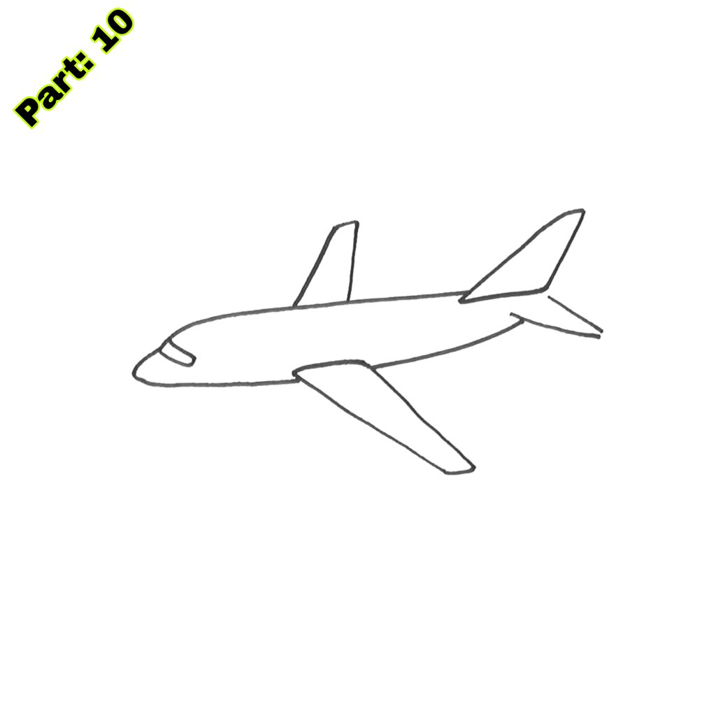 Easy Airplane Drawing