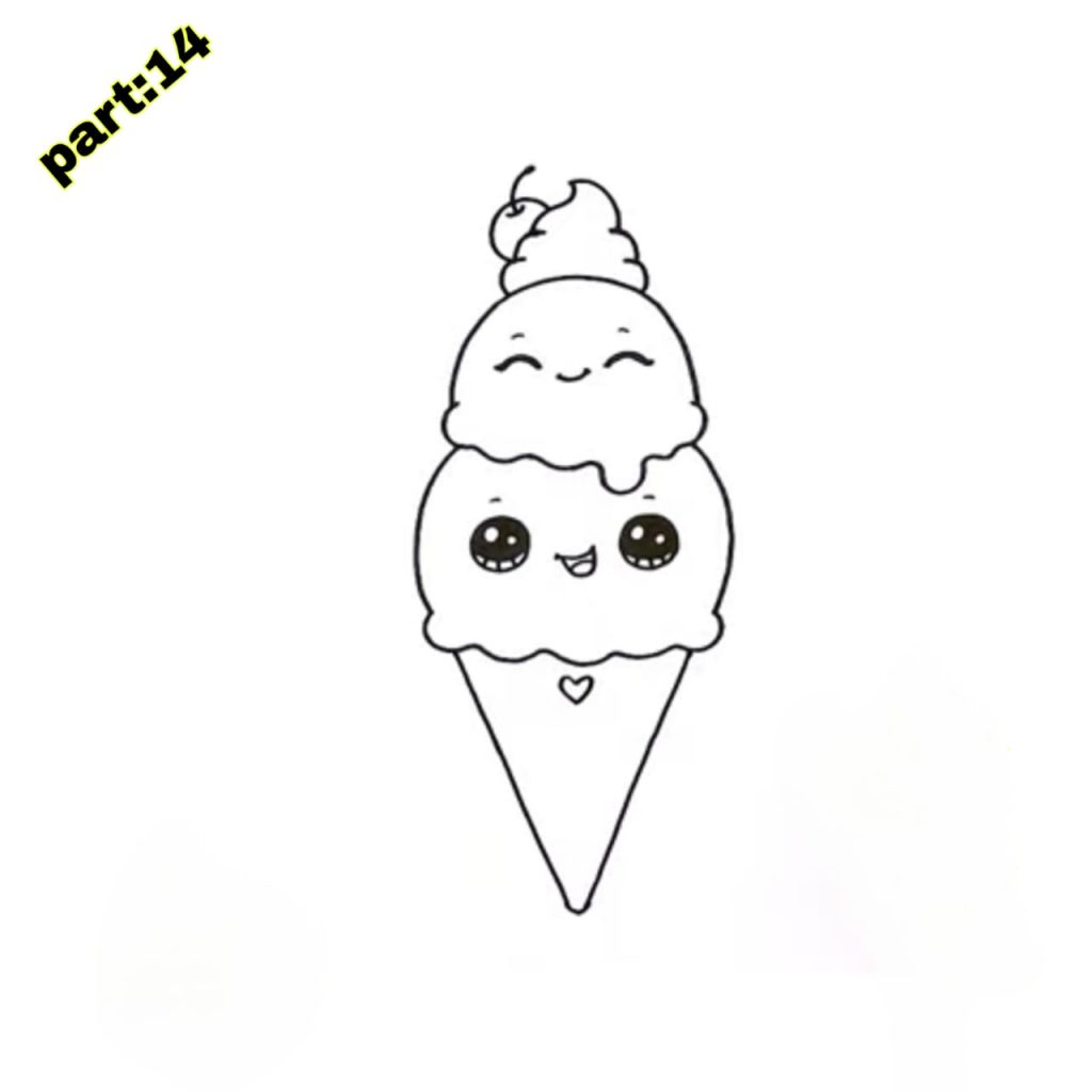 Ice Cream Cone Drawing