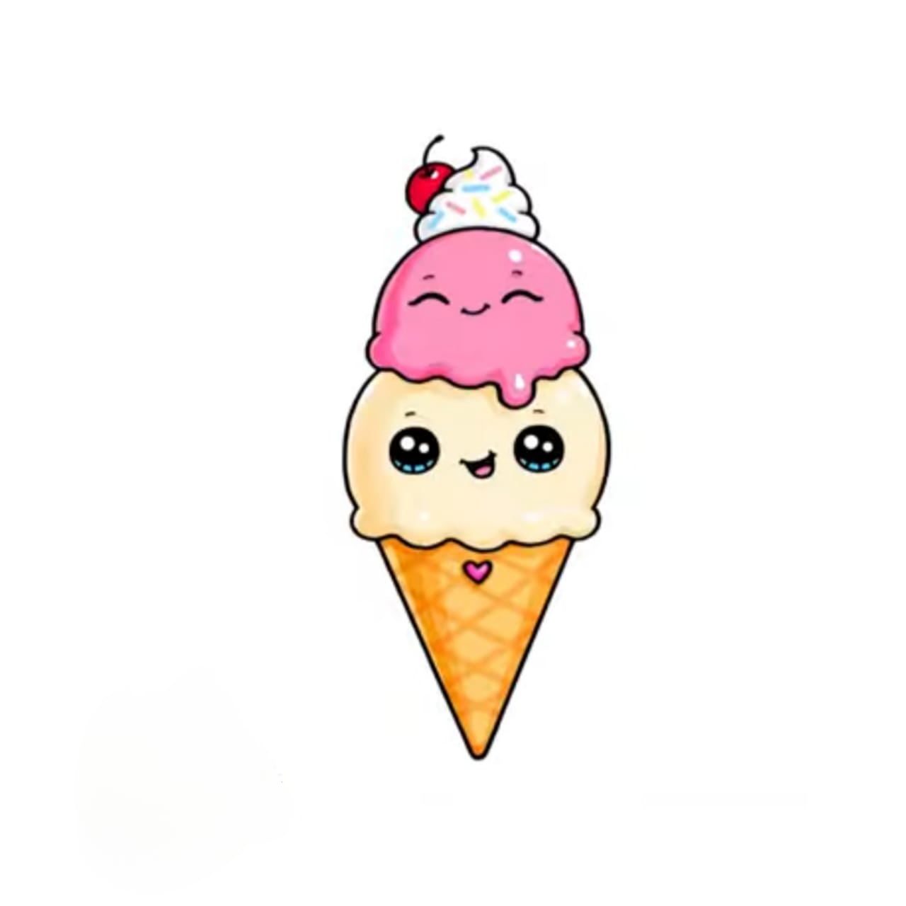 Beautiful Ice Cream Cone Drawings in 5 Minutes - Bloggchain
