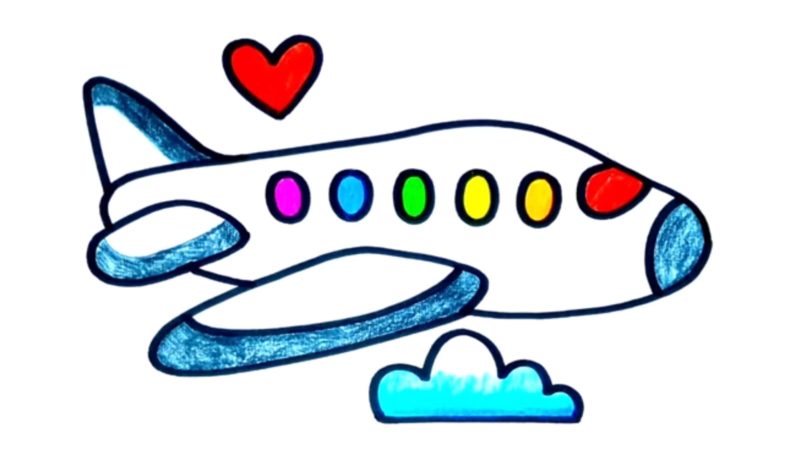 Cartoon Airplane Drawing