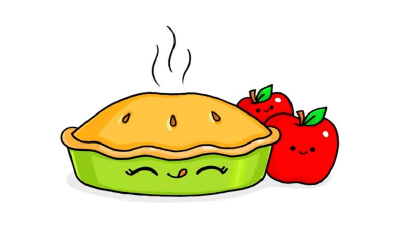 Apple Pie Drawing