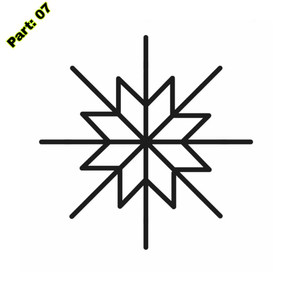 Easy Snowflake Drawing