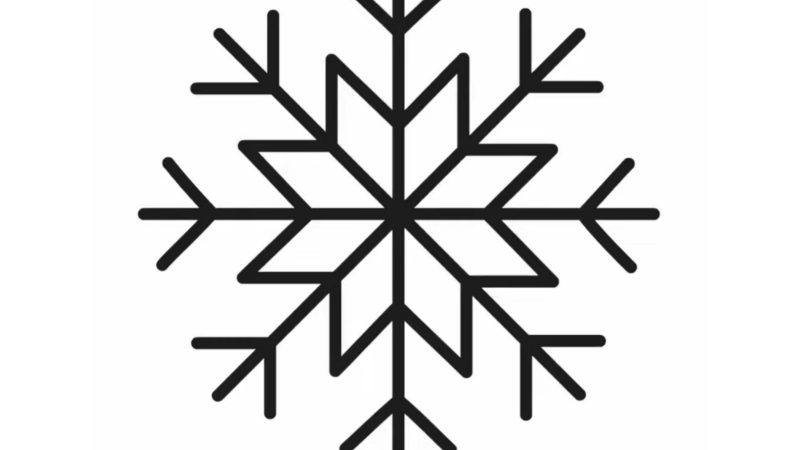 Easy Snowflake Drawing